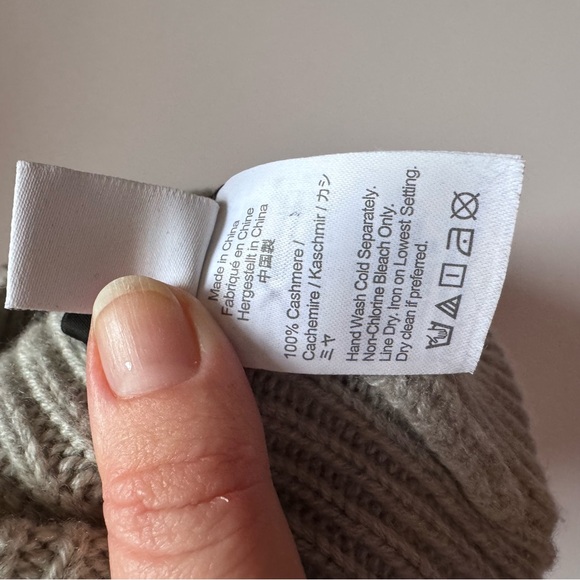 J. CREW Cashmere Men's Beanie Grey O/S - Picture 6 of 7